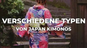 Verschiedene typen von japan kimonos