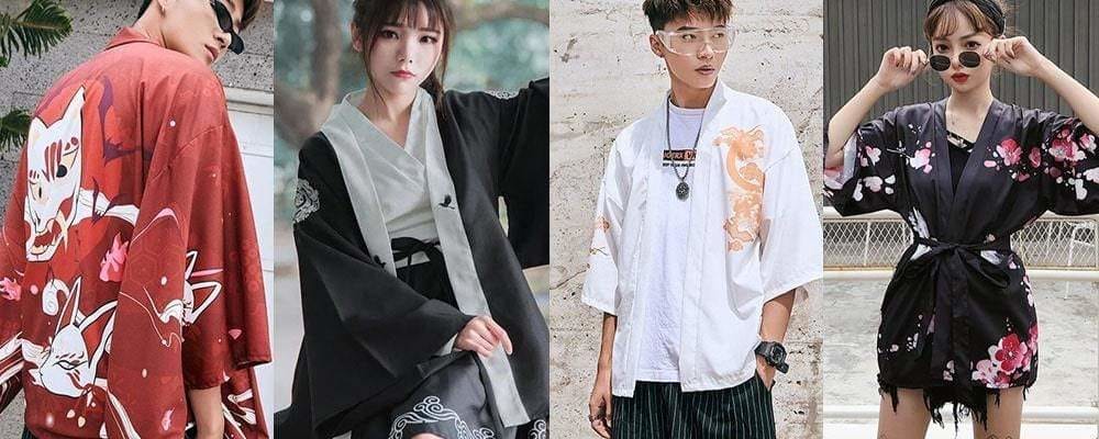 Modell eines Kimono-Haori