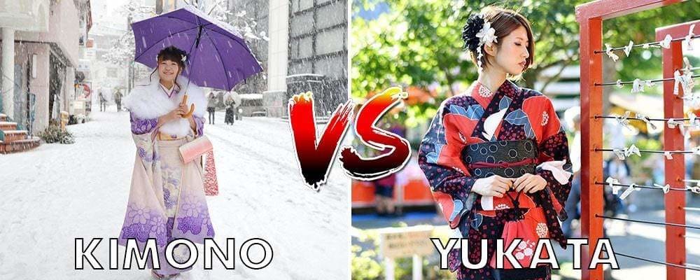 Kimono im Winter vs. Yukata im Sommer