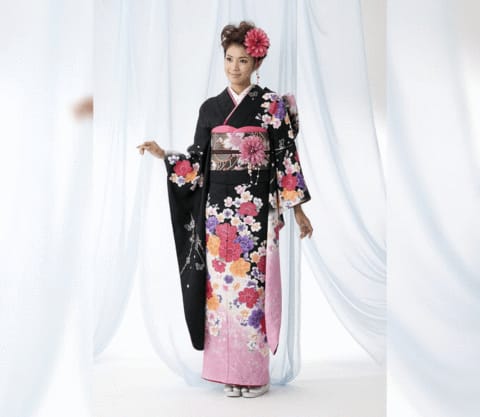 Furisode-Kimono