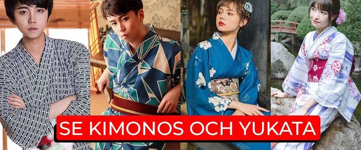 Japanischer Kimono und Yukata