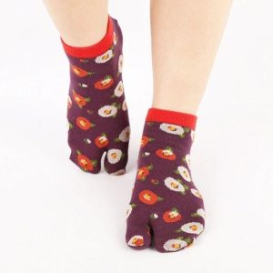 3 Paar Japanse Sokken Tsubaki