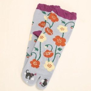 3 Paar Tabi Bloem Sokken