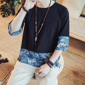 Aziatisch T-shirt Traditionnel - 5XL