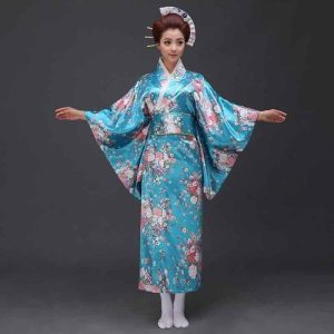 Dames Kimono Lichtblauw