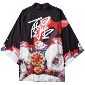 Folkloristische Korte Kimono