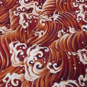 Furoshiki Stof Rode Golven