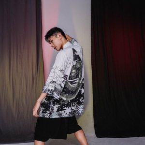 Haori Kimono Yakuza Stijl - XXL