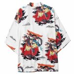 Heren Kimono Jasje - Wit