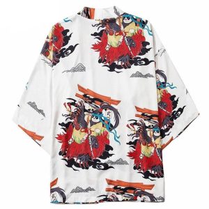 Heren Kimono Jasje - Wit
