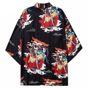 Heren Kimono Jasje - Zwart