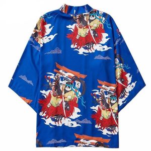 Heren Kimono Jasje - Blauw