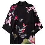 Heren Kimono Overhemd - Zwart