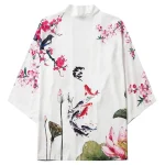 Heren Kimono Overhemd - Wit