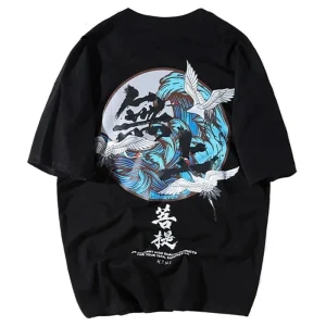 Japans T-shirt Golf en Kraanvogel