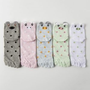 Japanse 5 Vinger Sokken Grijs