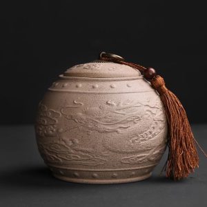 Japanse Antieke Thee Doos - Lichtgrijs