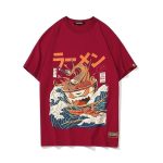 Japanse Bedrukte T-shirt - Red