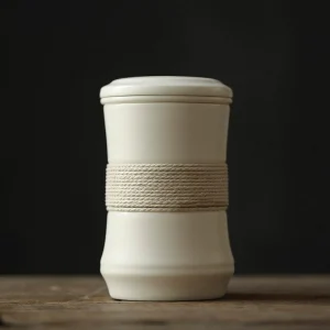 Japanse Beker Mok Design - Groot wit