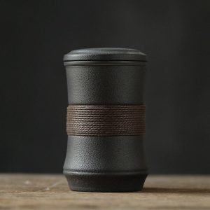 Japanse Beker Mok Design - Groot zwart