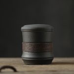 Japanse Beker Mok Design - Klein zwart