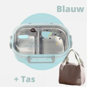 Japanse Bento Box Panini - Blauw + Tas