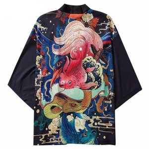 Japanse Haori Gekleurde Karper
