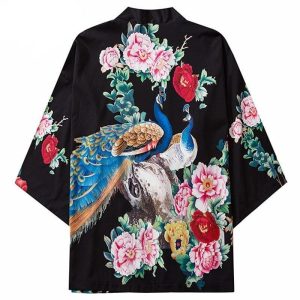 Japanse Haori Pauw Patroon
