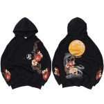 Japanse Hoodie Moonlight - Zwart