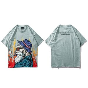 Japanse Kame Sennin T-shirt - Grijs