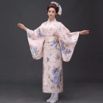 Japanse Kimono Dame Satijn