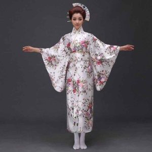 Japanse Kimono Dames Wit
