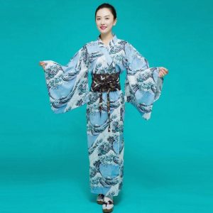 Japanse Kimono Lang Dames - L