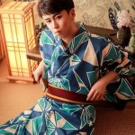 Japanse Kimono Mijnheer Blauw