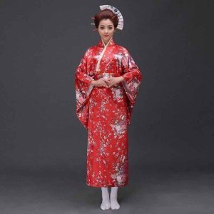 Japanse Kimono Zijde Vrouwen