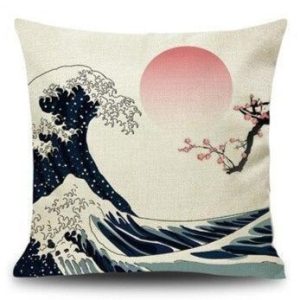 Japanse Kussensloop Golf & Sakura