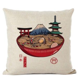 Japanse Kussensloop Mount Fuji Ramen