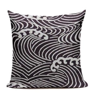 Japanse Kussensloop Razende Zee