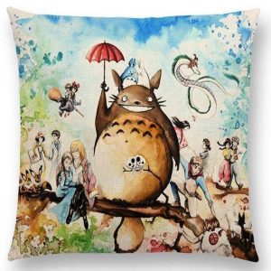 Japanse Kussensloop Totoro en Vrienden