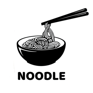Japanse Muursticker Noodles - 80x80cm