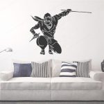 Japanse Muursticker Shinobi - 77x57cm