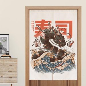 Japanse Noren Draak Sushi