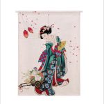 Japanse Noren Geisha - 85x90cm