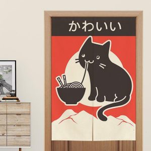 Japanse Noren Kat & Ramen