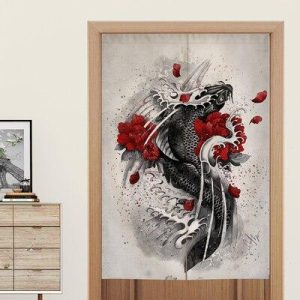 Japanse Noren Majestic Koi