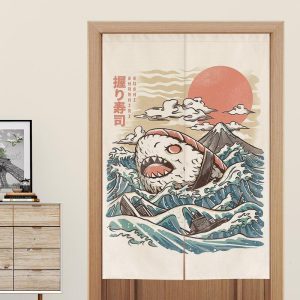 Japanse Noren Nigiri Gevaarlijk