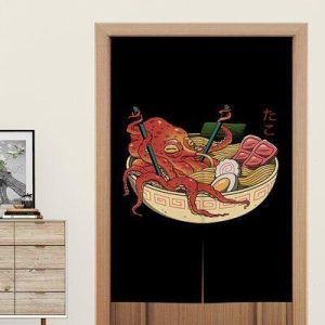 Japanse Noren Octopus Ramen