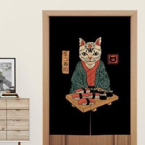 Japanse Noren Sushi Kat
