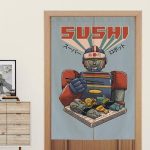 Japanse Noren Sushi Robot