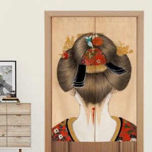 Japanse Noren Traditionele Geisha